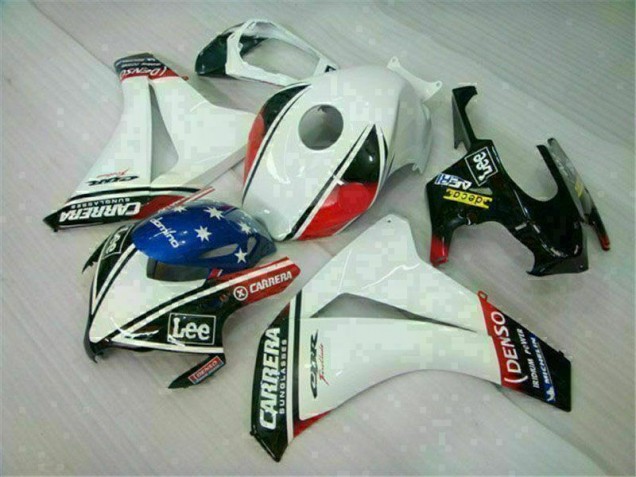 Affordable 2008-2011 White Honda CBR1000RR Motorcycle Fairings & Plastics