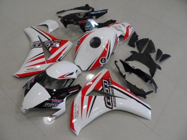 Affordable 2008-2011 White Red HRC Honda CBR1000RR Bike Fairings