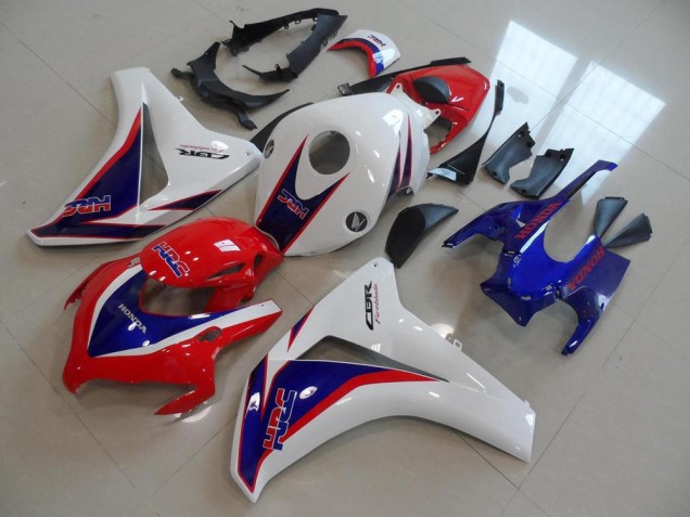 Affordable 2008-2011 Red White Blue HRC Honda CBR1000RR Replacement Fairings