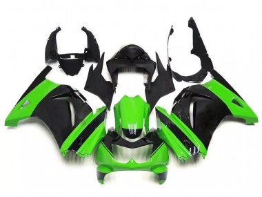 Affordable 2008-2012 Green Black Kawasaki EX250 Motorcycle Fairing Kits & Plastic Bodywork MF0681