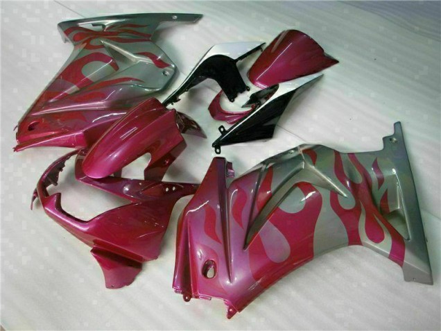 Affordable 2008-2012 Purple Red Kawasaki EX250 Replacement Motorcycle Fairings