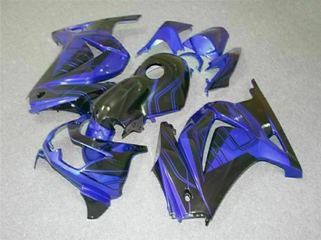 Affordable 2008-2012 Black Blue Kawasaki EX250 Bike Fairing Kit Affordable 2008-2012 Black Blue Kawasaki EX250 Bike Fairing Kit