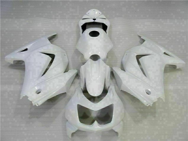 Affordable 2008-2012 White Kawasaki EX250 Motorcycle Replacement Fairings Affordable 2008-2012 White Kawasaki EX250 Motorcycle Replacement Fairings