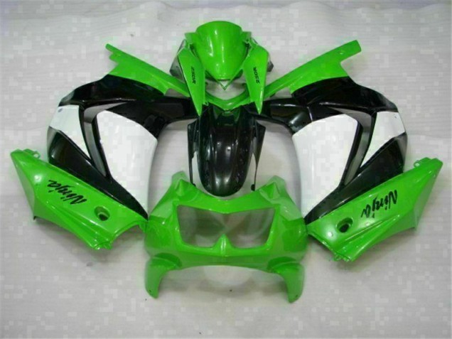 Affordable 2008-2012 Green Black Ninja Kawasaki EX250 Moto Fairings