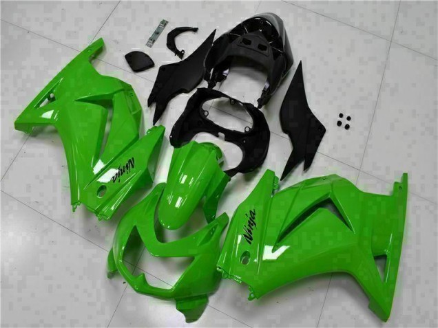 Affordable 2008-2012 Green Black Ninja Kawasaki EX250 Motorcycle Fairing Kits