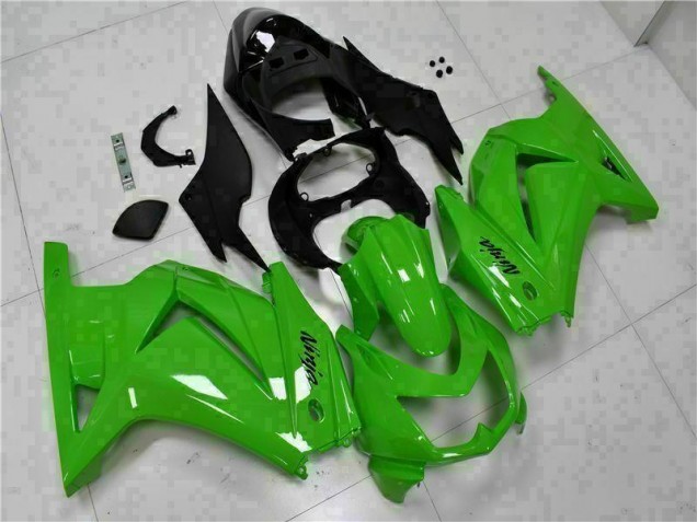 Affordable 2008-2012 Green Black Ninja Kawasaki EX250 Motorcycle Fairing Kits