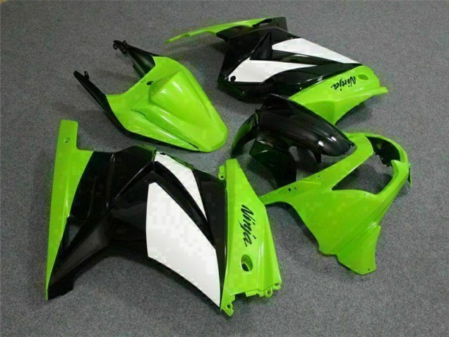 Affordable 2008-2012 Green Black Ninja Kawasaki EX250 Replacement Motorcycle Fairings