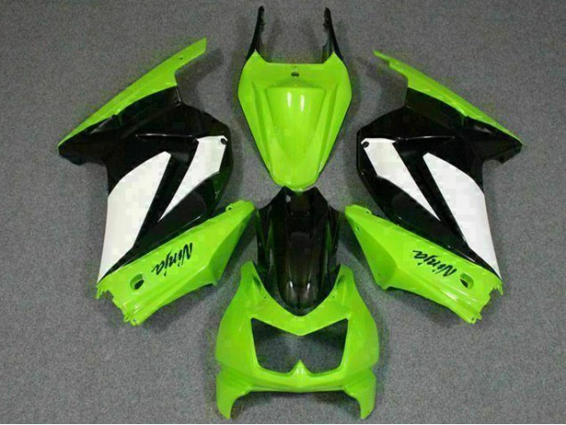 Affordable 2008-2012 Green Black Ninja Kawasaki EX250 Replacement Motorcycle Fairings