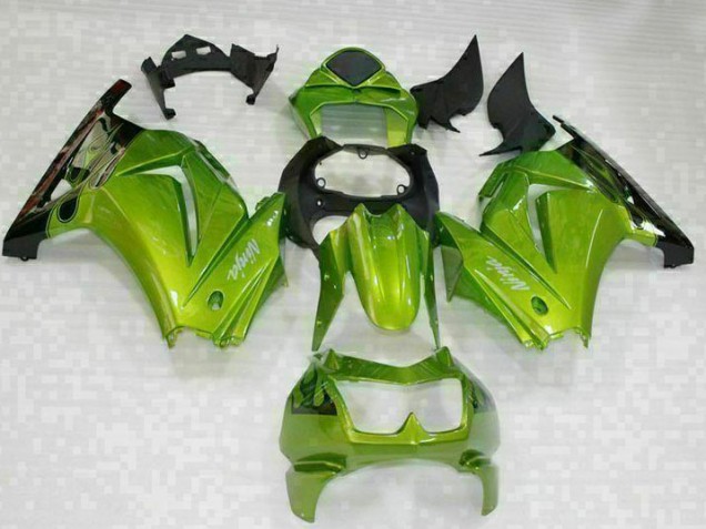 Affordable 2008-2012 Green Black Kawasaki EX250 Motorcyle Fairings