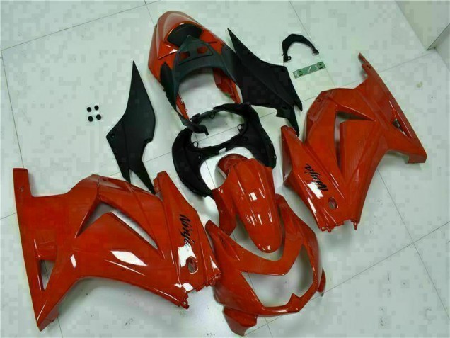 Affordable 2008-2012 Red Black Ninja Kawasaki EX250 Motor Fairings