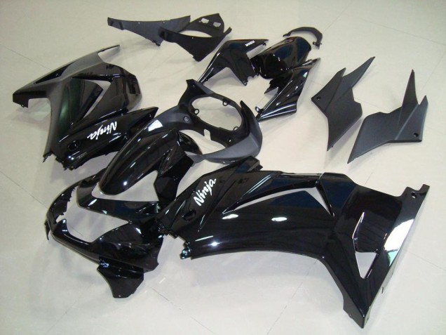 Affordable 2008-2012 Glossy Black Kawasaki ZX250R Replacement Fairings Affordable 2008-2012 Glossy Black Kawasaki ZX250R Replacement Fairings