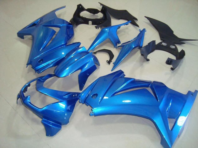 Affordable 2008-2012 OEM Style Blue Kawasaki ZX250R Motorcycle Bodywork