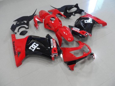 Affordable 2008-2012 Red Black Kawasaki ZX250R Replacement Fairings