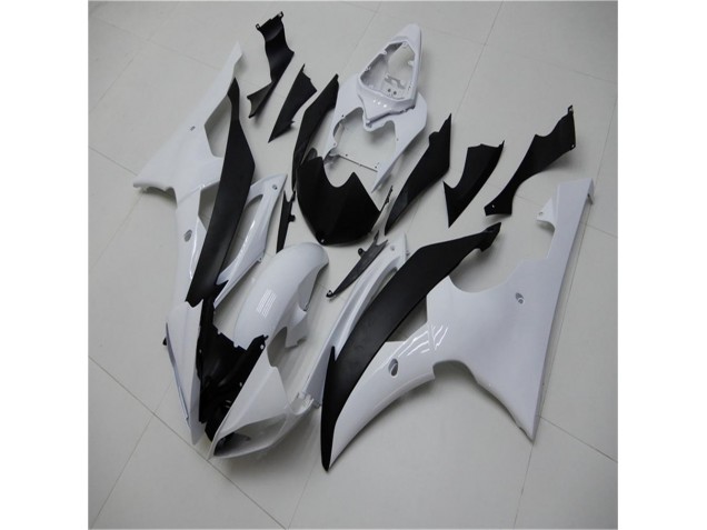 Affordable 2008-2016 White Black Yamaha YZF R6 Bike Fairings & Bodywork Affordable 2008-2016 White Black Yamaha YZF R6 Bike Fairings & Bodywork