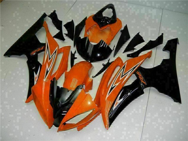 Affordable 2008-2016 Orange Black Yamaha YZF R6 Motorcycle Fairings Kit Affordable 2008-2016 Orange Black Yamaha YZF R6 Motorcycle Fairings Kit