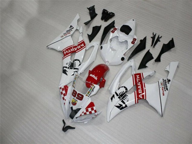Affordable 2008-2016 White Yamaha YZF R6 Motorbike Fairings Affordable 2008-2016 White Yamaha YZF R6 Motorbike Fairings