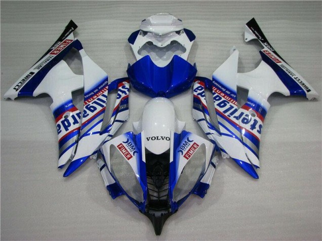 Affordable 2008-2016 White Blue Sterilgarda Volvo Yamaha YZF R6 Motorcycle Fairing Affordable 2008-2016 White Blue Sterilgarda Volvo Yamaha YZF R6 Motorcycle Fairing