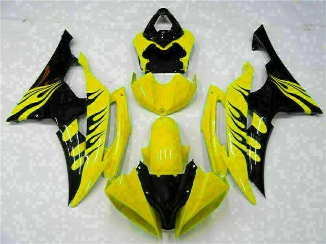 Affordable 2008-2016 Yellow Yamaha YZF R6 Replacement Motorcycle Fairings Affordable 2008-2016 Yellow Yamaha YZF R6 Replacement Motorcycle Fairings