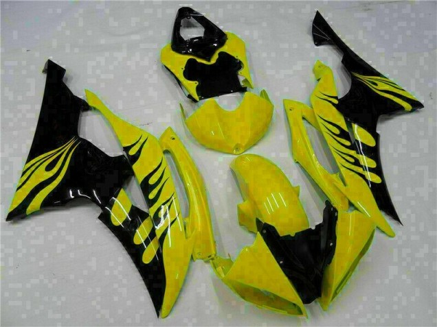 Affordable 2008-2016 Yellow Yamaha YZF R6 Replacement Motorcycle Fairings Affordable 2008-2016 Yellow Yamaha YZF R6 Replacement Motorcycle Fairings