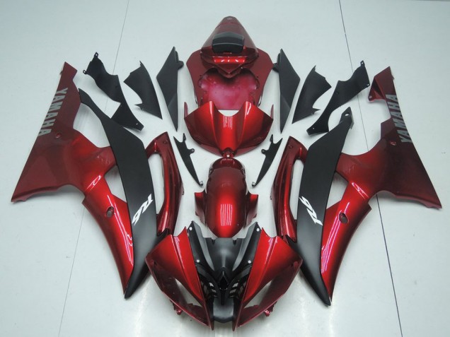 Affordable 2008-2016 Candy Red and Black Yamaha YZF R6 Bike Fairings Affordable 2008-2016 Candy Red and Black Yamaha YZF R6 Bike Fairings