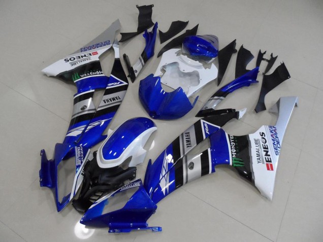 Affordable 2008-2016 Blue White ENEOS Yamaha YZF R6 Bike Fairings
