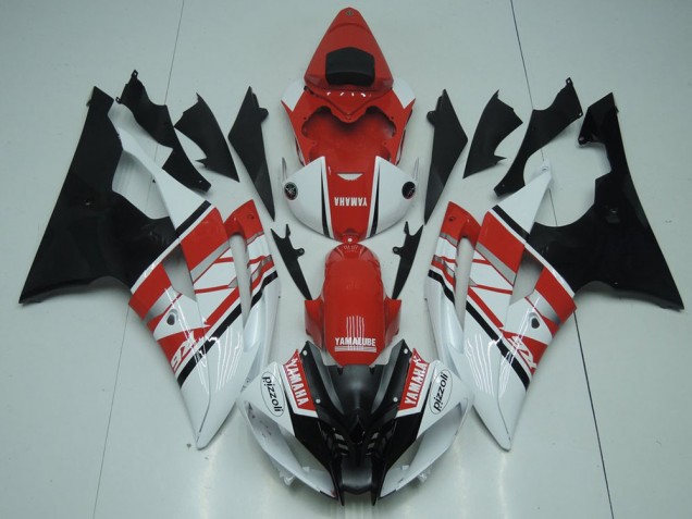 Affordable 2008-2016 Red White Black Yamaha YZF R6 Replacement Motorcycle Fairings Affordable 2008-2016 Red White Black Yamaha YZF R6 Replacement Motorcycle Fairings