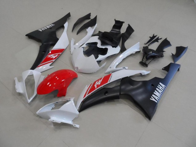 Affordable 2008-2016 White and Matte Black Yamaha YZF R6 Moto Fairings Affordable 2008-2016 White and Matte Black Yamaha YZF R6 Moto Fairings