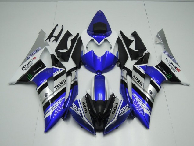 Affordable 2008-2016 Blue White ENEOS Monster Yamaha YZF R6 Motorcycle Fairings Kit Affordable 2008-2016 Blue White ENEOS Monster Yamaha YZF R6 Motorcycle Fairings Kit
