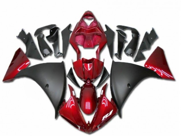 Affordable 2009-2011 Red Black Yamaha YZF R1 Moto Fairings Affordable 2009-2011 Red Black Yamaha YZF R1 Moto Fairings