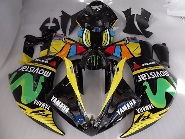 Affordable 2009-2011 Rossi Moviestar Yamaha YZF R1 Bike Fairing Kit Affordable 2009-2011 Rossi Moviestar Yamaha YZF R1 Bike Fairing Kit