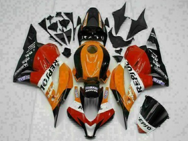 Affordable 2009-2012 Orange Honda CBR600RR Motorcycle Fairing Kits & Plastic Bodywork MF1232