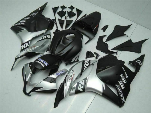 Affordable 2009-2012 Black Silver Repsol Honda CBR600RR Motorcycle Fairings Kits Affordable 2009-2012 Black Silver Repsol Honda CBR600RR Motorcycle Fairings Kits