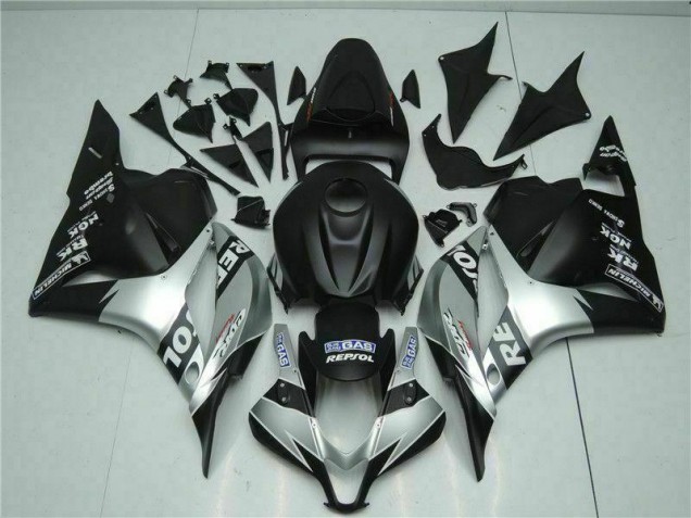 Affordable 2009-2012 Black Silver Repsol Honda CBR600RR Motorcycle Fairings Kits Affordable 2009-2012 Black Silver Repsol Honda CBR600RR Motorcycle Fairings Kits