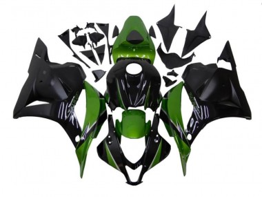 Affordable 2009-2012 Green Black Honda CBR600RR Motorcycle Fairings Kit