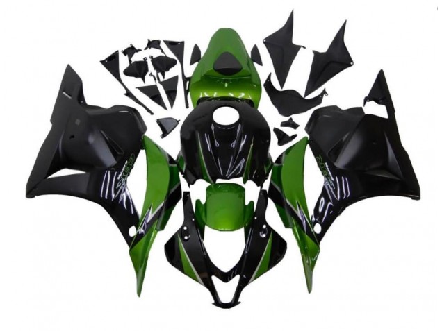 Affordable 2009-2012 Green Black Honda CBR600RR Motorcycle Fairings Kit Affordable 2009-2012 Green Black Honda CBR600RR Motorcycle Fairings Kit