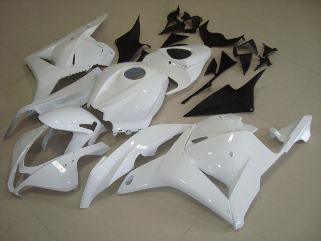 Affordable 2009-2012 White Honda CBR600RR Motorcyle Fairings