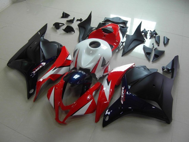 Affordable 2009-2012 Red Dark Blue Honda CBR600RR Bike Fairing Kit