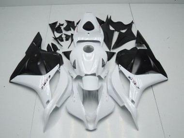 Affordable 2009-2012 White Matte Black Honda CBR600RR Motorcycle Fairing Kits & Plastic Bodywork MF3148
