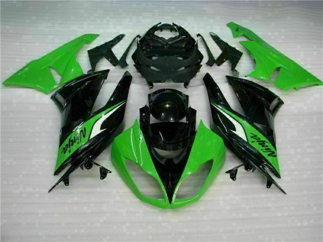 Affordable 2009-2012 Black Green Kawasaki ZX6R Bike Fairing Kit Affordable 2009-2012 Black Green Kawasaki ZX6R Bike Fairing Kit