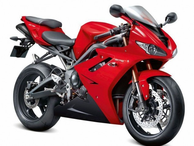 Affordable 2009-2012 Red Black Triumph Daytona 675 Triple Bike Fairings