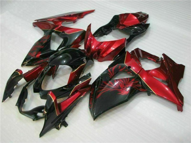 Affordable 2009-2016 Red Flame Black Suzuki GSXR1000 Motorcycle Replacement Fairings Affordable 2009-2016 Red Flame Black Suzuki GSXR1000 Motorcycle Replacement Fairings