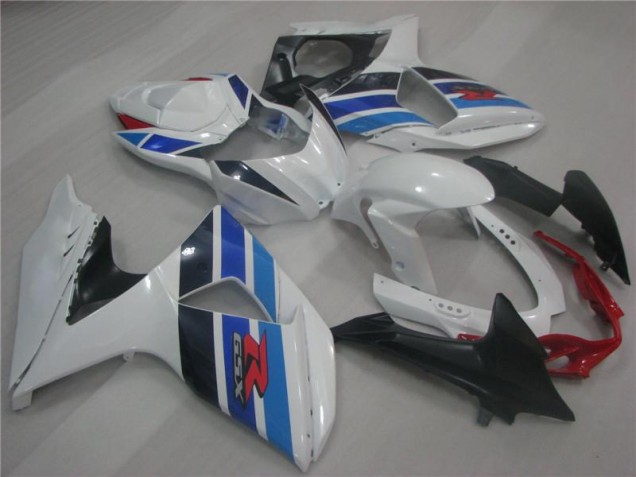 Affordable 2009-2016 White Blue Suzuki GSXR1000 Replacement Fairings Affordable 2009-2016 White Blue Suzuki GSXR1000 Replacement Fairings