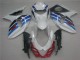 Affordable 2009-2016 White Blue Suzuki GSXR1000 Replacement Fairings Affordable 2009-2016 White Blue Suzuki GSXR1000 Replacement Fairings