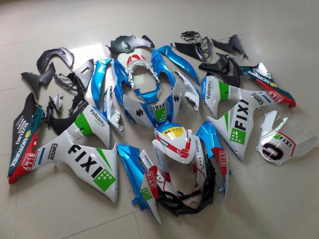 Affordable 2009-2016 Light Blue Fixi Suzuki GSXR 1000 K9 Motorcycle Fairing Kits Affordable 2009-2016 Light Blue Fixi Suzuki GSXR 1000 K9 Motorcycle Fairing Kits