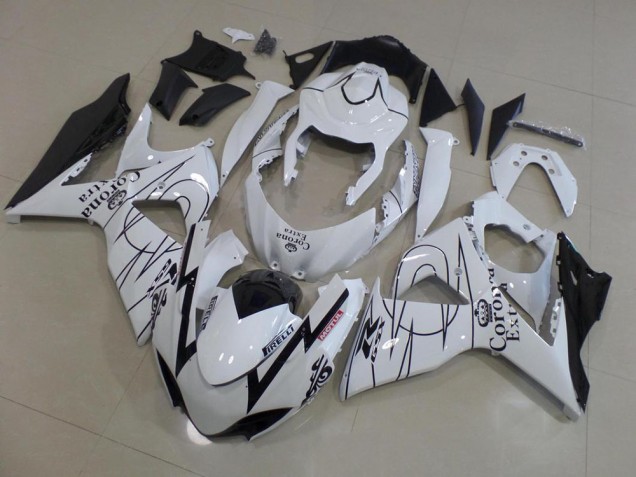 Affordable 2009-2016 White Corona Race Suzuki GSXR 1000 K9 Motorcycle Fairings Kit Affordable 2009-2016 White Corona Race Suzuki GSXR 1000 K9 Motorcycle Fairings Kit