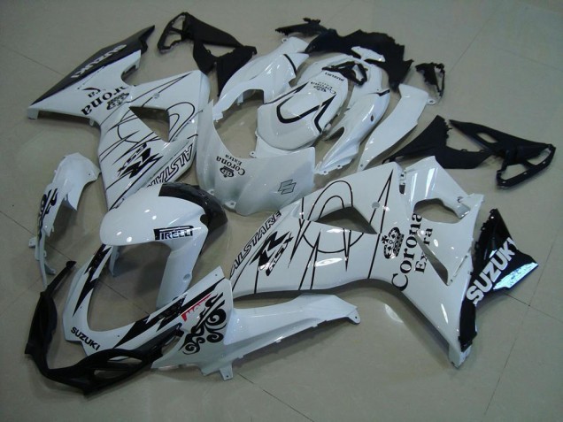 Affordable 2009-2016 White Corona Suzuki GSXR 1000 K9 Motorcylce Fairings Affordable 2009-2016 White Corona Suzuki GSXR 1000 K9 Motorcylce Fairings