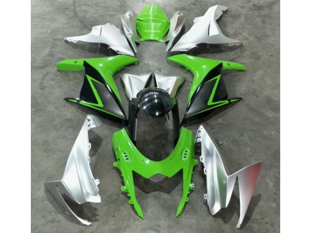 Affordable 2011-2021 Green Silver Suzuki GSXR 600/750 Bike Fairing Kit Affordable 2011-2021 Green Silver Suzuki GSXR 600/750 Bike Fairing Kit