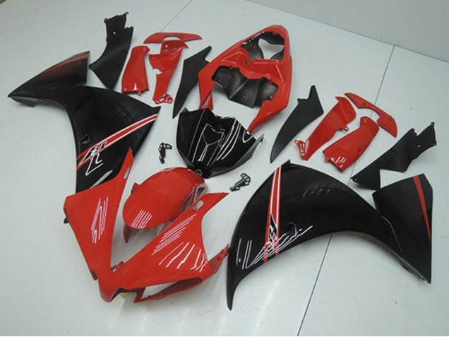 Affordable 2012-2014 Red Black Yamaha YZF R1 Replacement Motorcycle Fairings