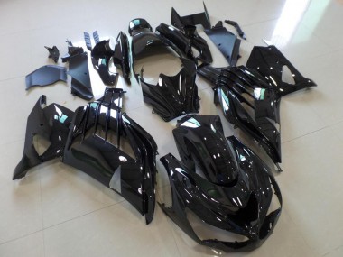 Affordable 2012-2015 Glossy Black Kawasaki Ninja ZX14R Motorcycle Fairing Kits & Plastic Bodywork MF3820