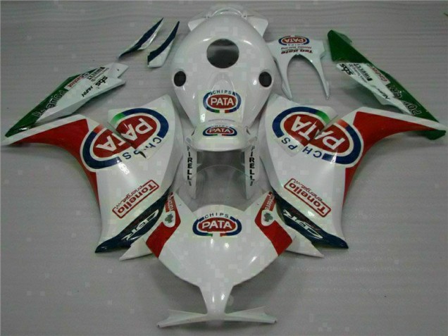 Affordable 2012-2016 Red White PATA Honda CBR1000RR Motorcycle Fairings Kits